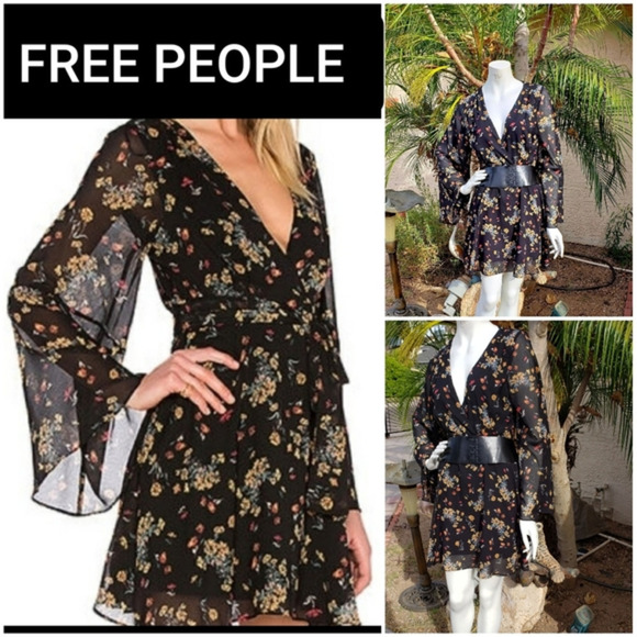 FREE ‎ PEOPLE FLORAL DRESS - Picture 1 of 4
